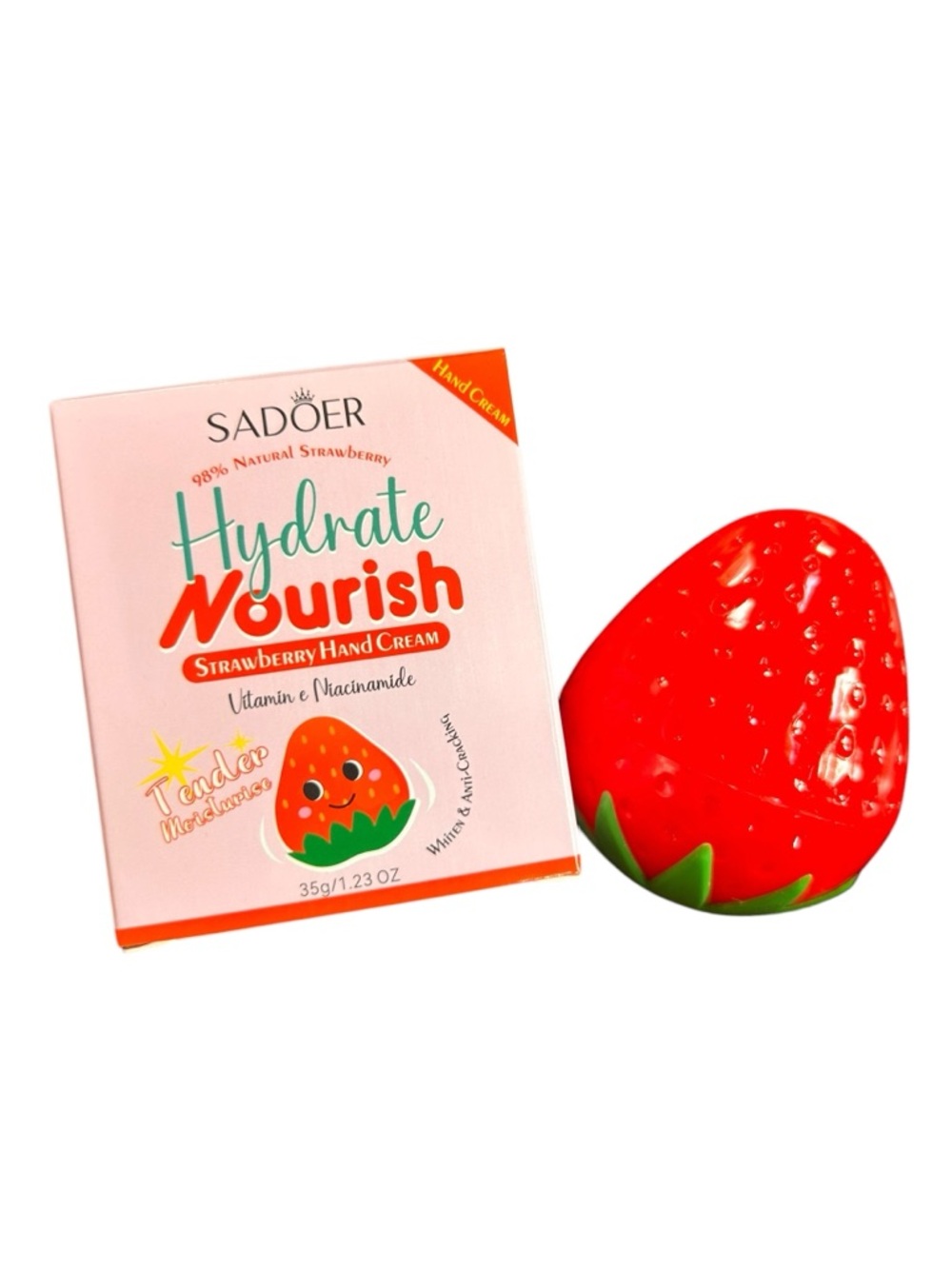 Hydrate Nourish Strawberry Hand Cream - Red